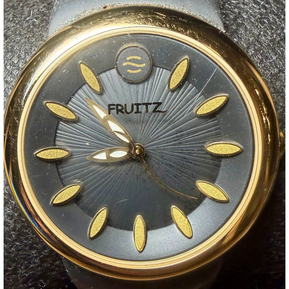 Philip Stein Fruitz Watch – Gold-Tone / Black Dial